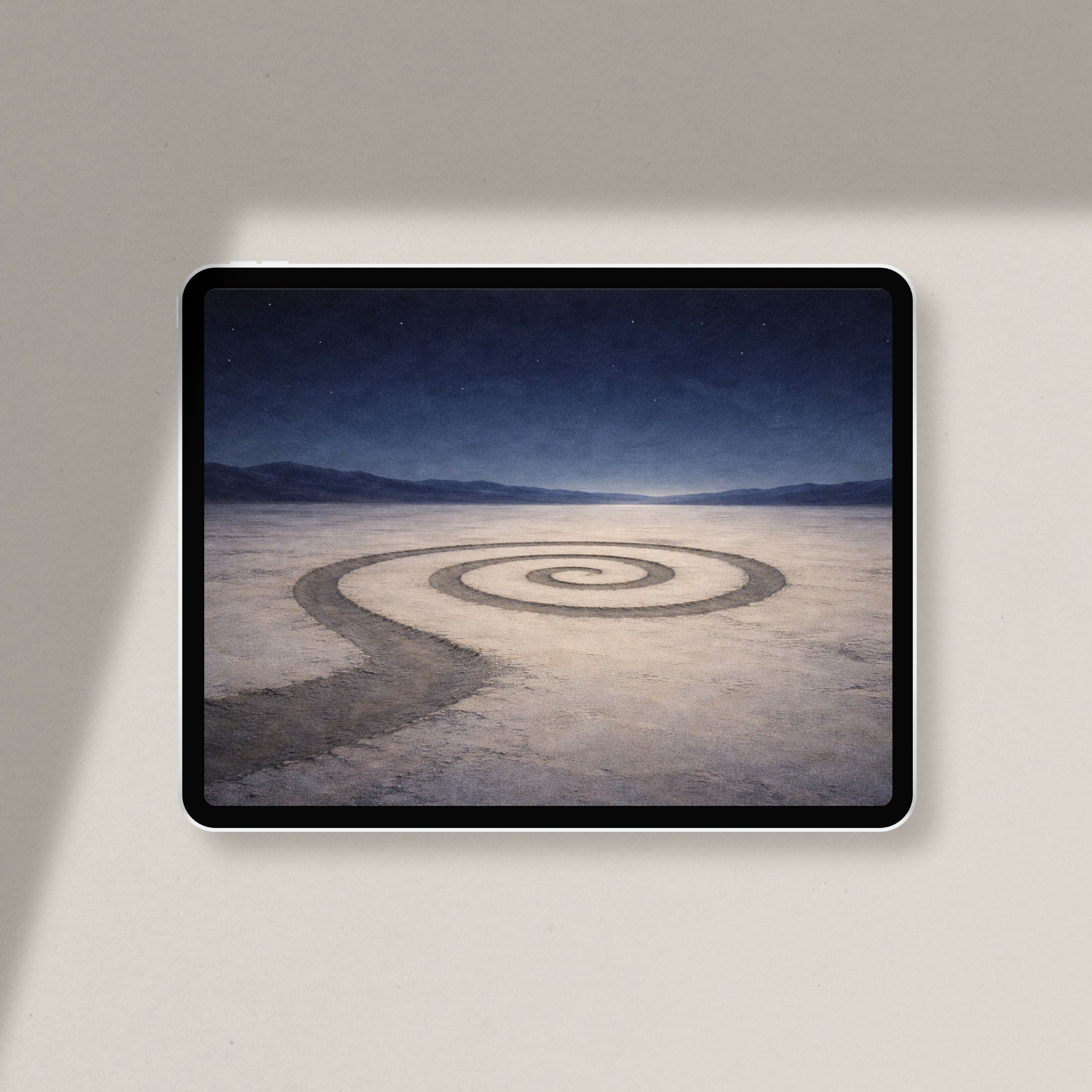 Moonlit Curve in Boundless Sand