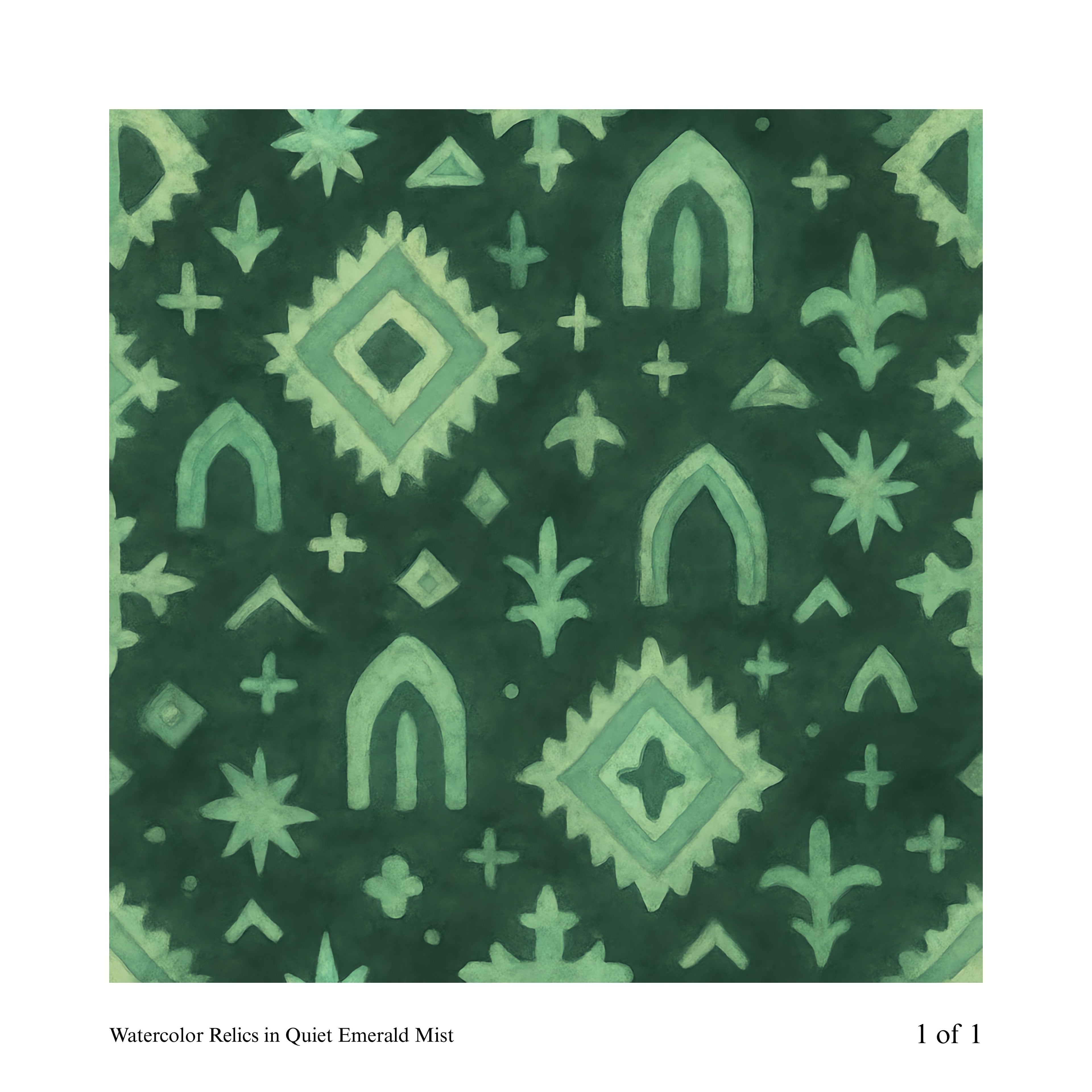 Green geometric pattern on a green background